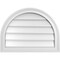 Ekena Millwork Round Top Surface Mount PVC Gable Vent w/ 2"W x 1-1/2"P Brickmould Frame, 24"W x 18"H GVPRT24X1802SN - alternate 1